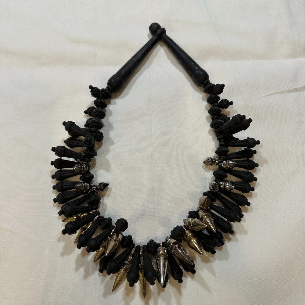 EK Thongprasert Black Silver Necklace